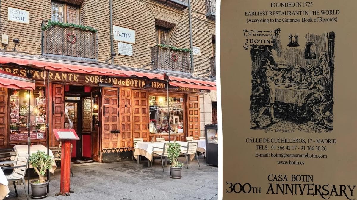El restaurante más antiguo del mundo sigue sirviendo platos: más de 300 años de historia viva en Madrid